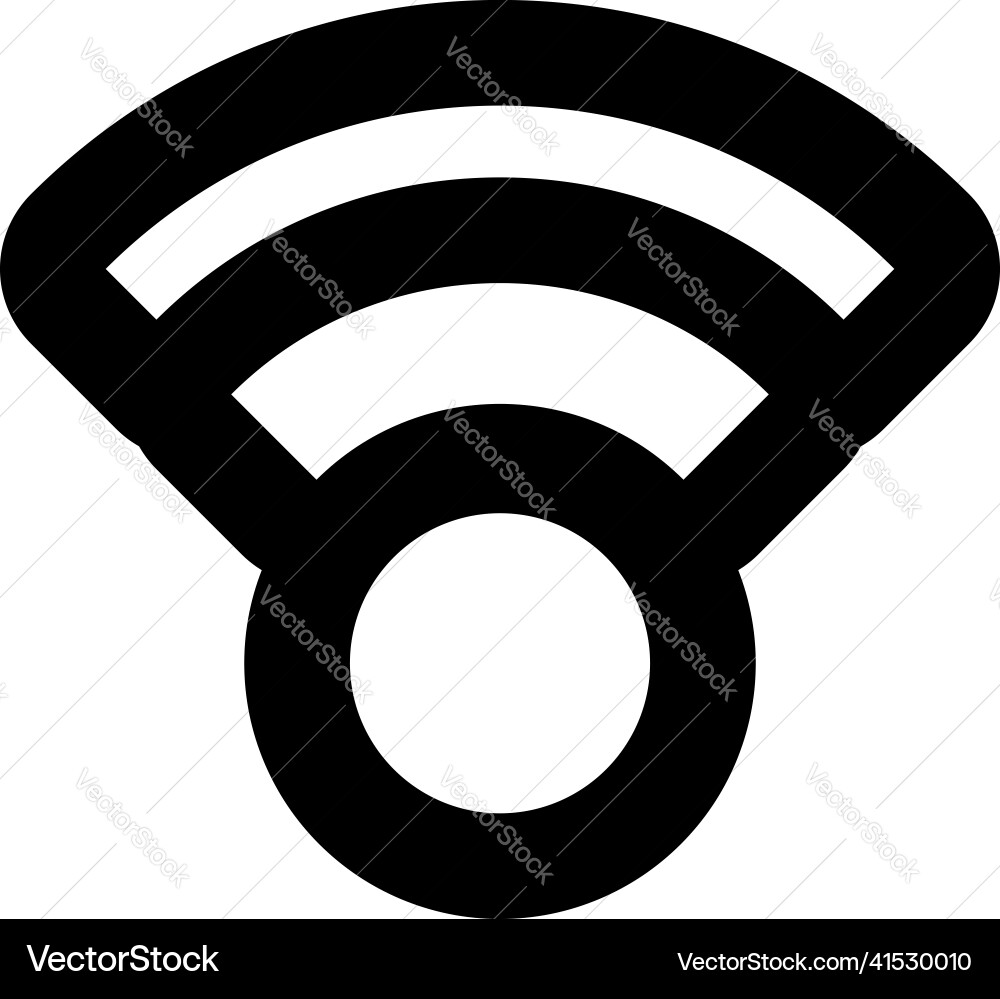 Wireless cordless signal internet wifi shape icon Wireless cordless signal internet wifi shape icon vector image