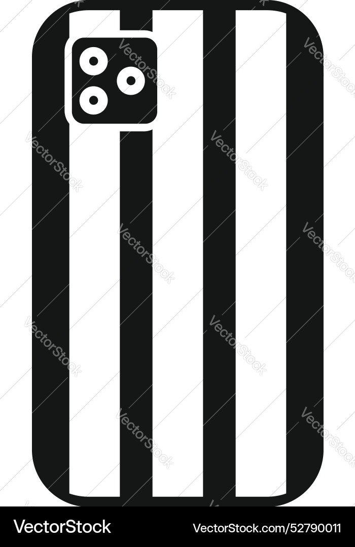 Back side of smartphone with multi camera showing Back side of smartphone with multi camera showing vector image