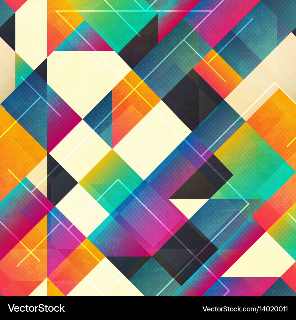 Bright squares seamless pattern Vector Image