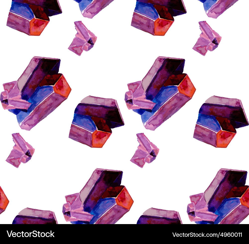 Crystal pattern Vector Image