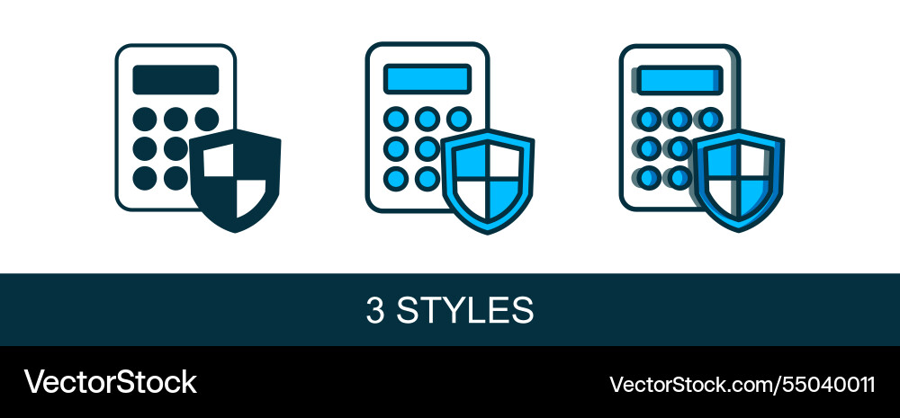 Filled outline security system control panel Filled outline security system control panel vector image