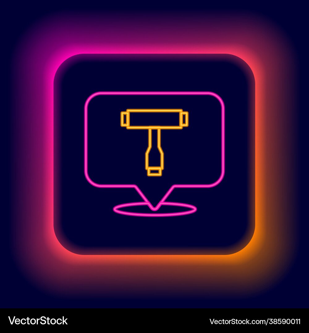 Glowing neon line multi-function all-in-one Glowing neon line multi-function all-in-one vector image