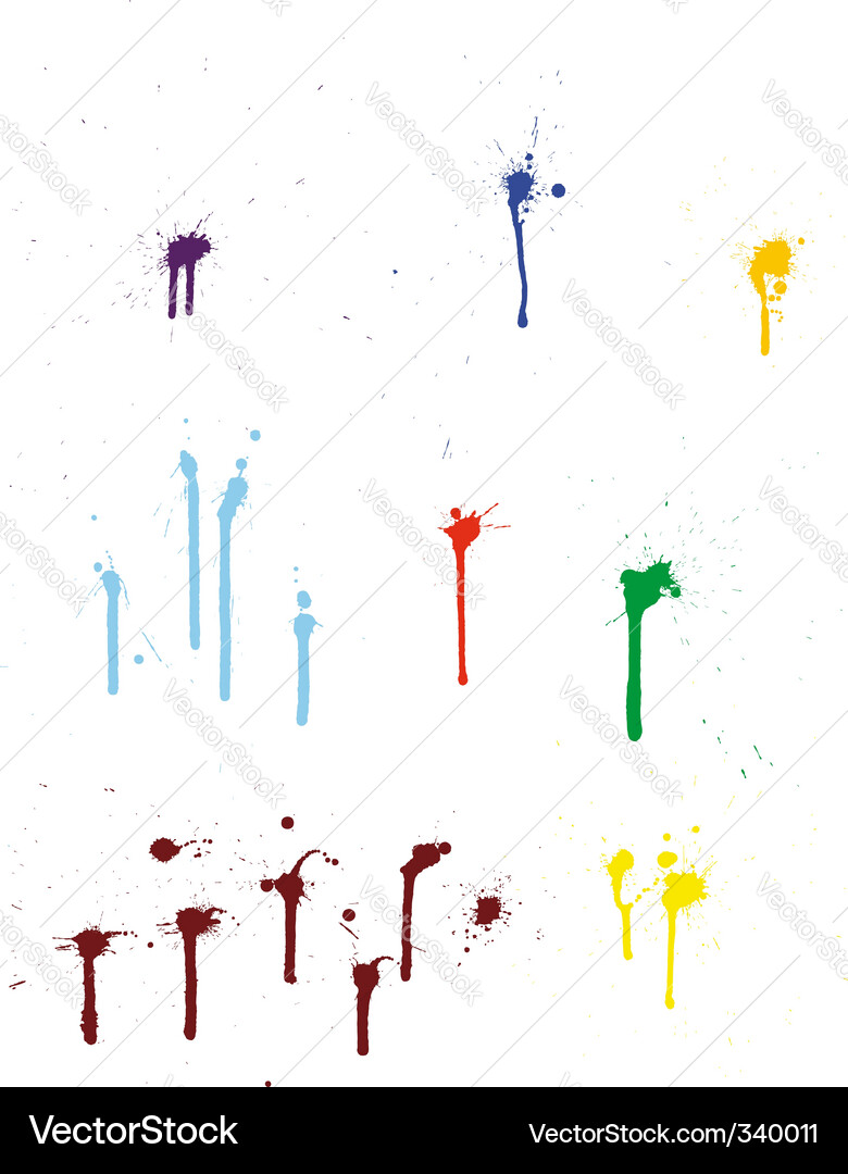 Grunge pattern set vector image