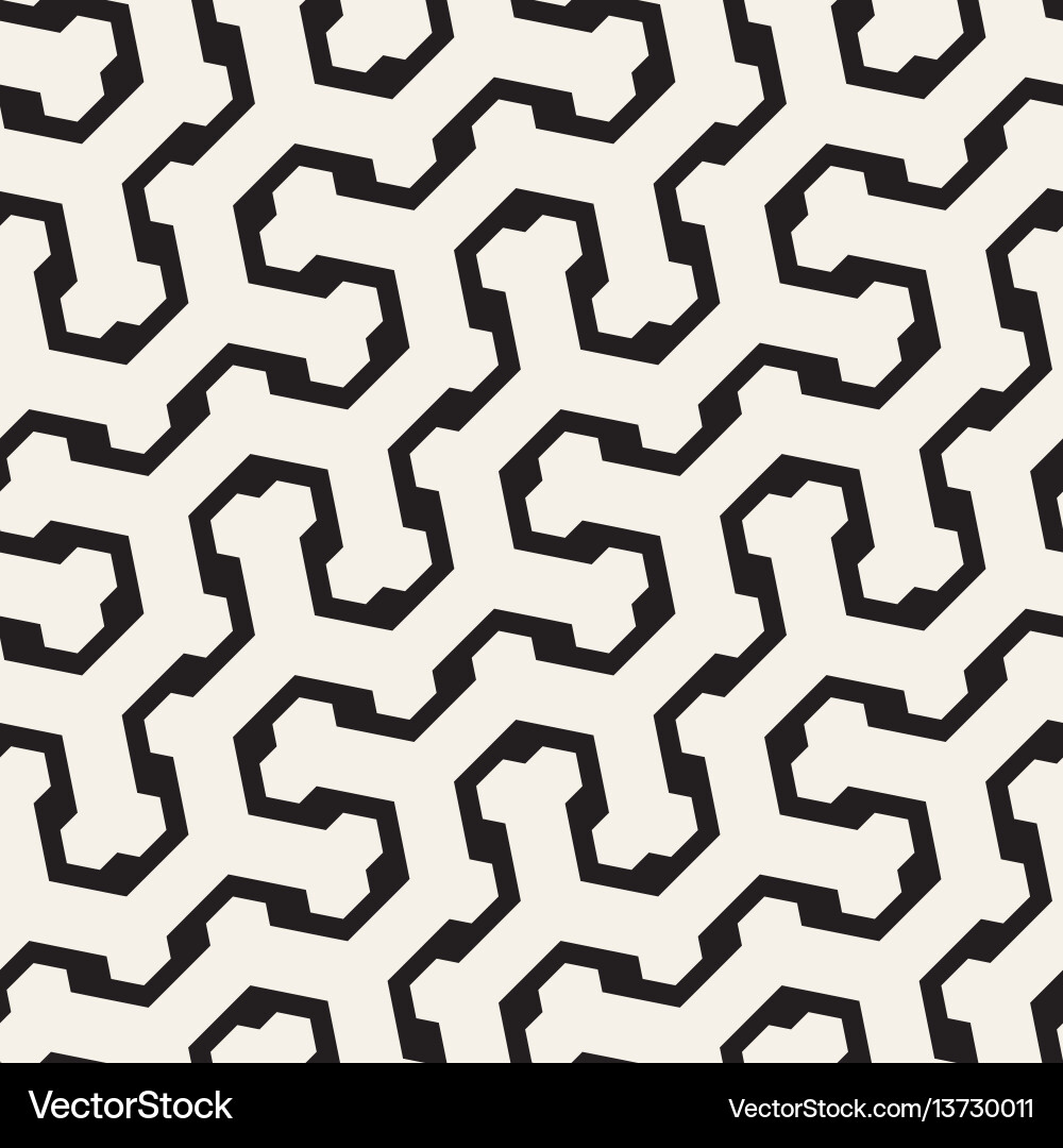 Interlaced Hexagonal Pattern Vector Image