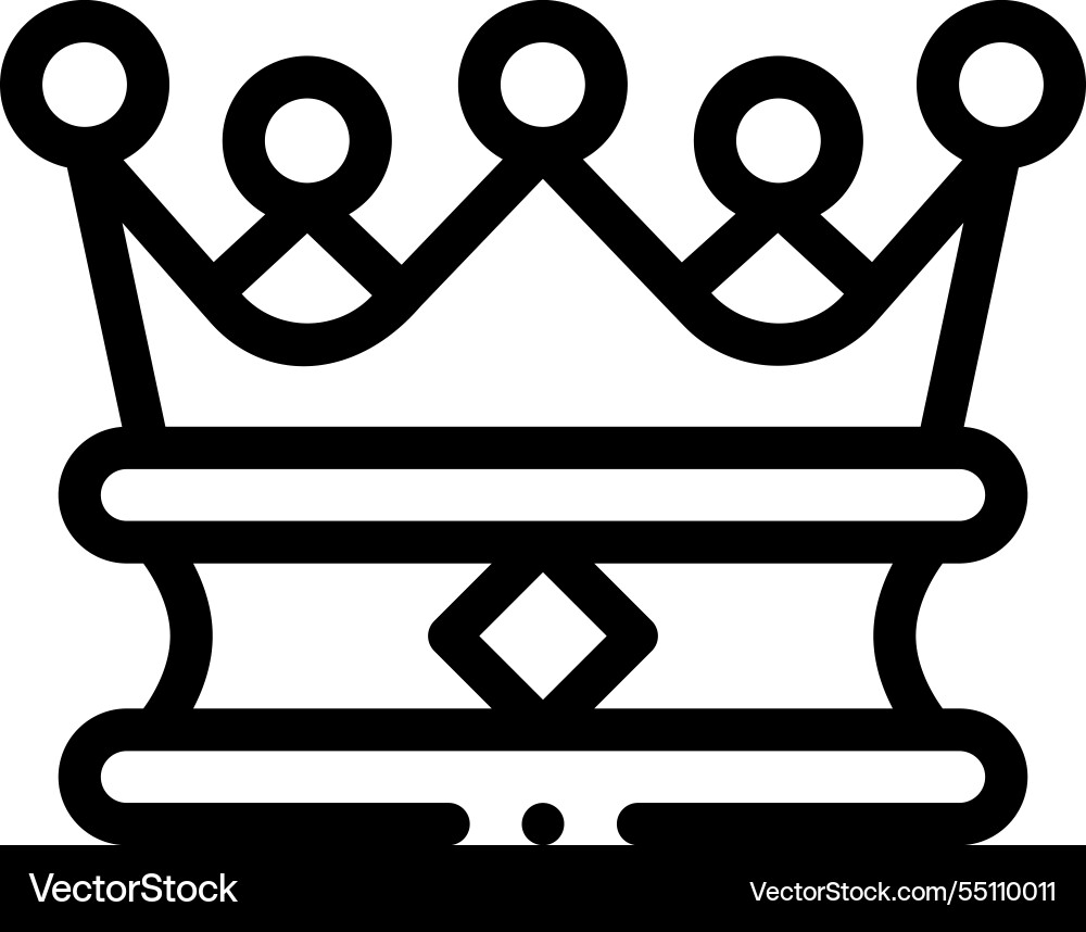 Monastery icon thin linear style design isolated Monastery icon thin linear style design isolated vector image