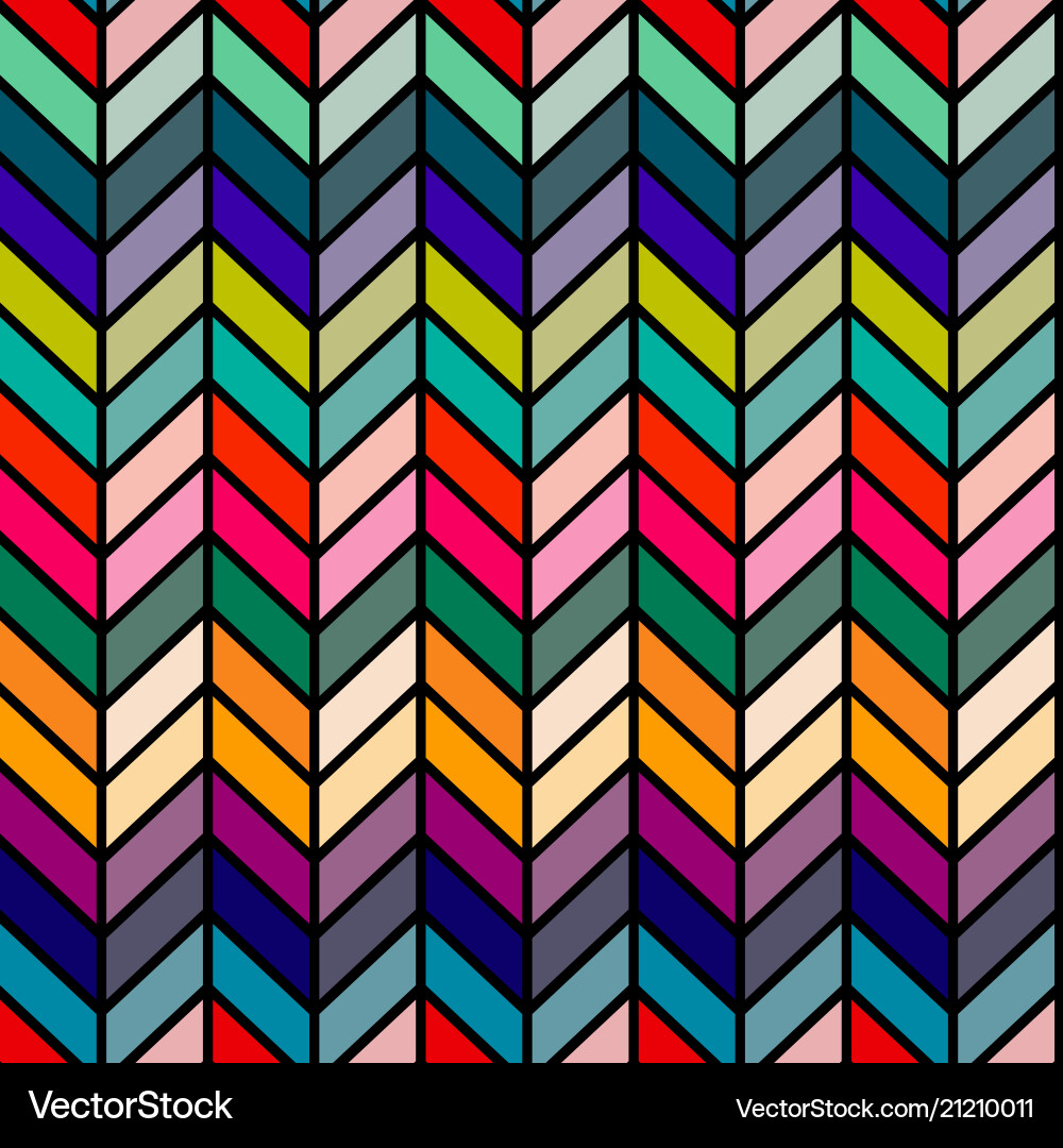 Seamless abstract retro 60s ribs pattern Vector Image