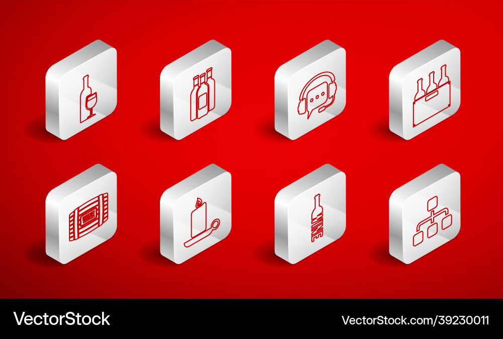 Set line hierarchy organogram chart bottles Set line hierarchy organogram chart bottles Vector Image
