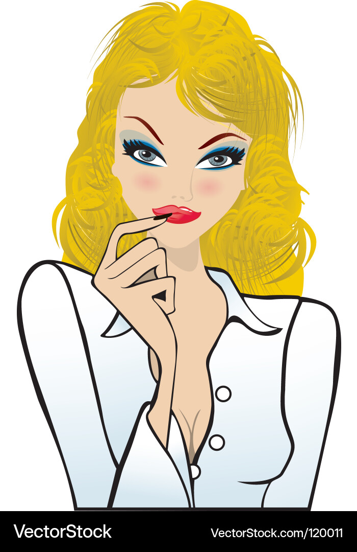 Stylish Office Woman vector image
