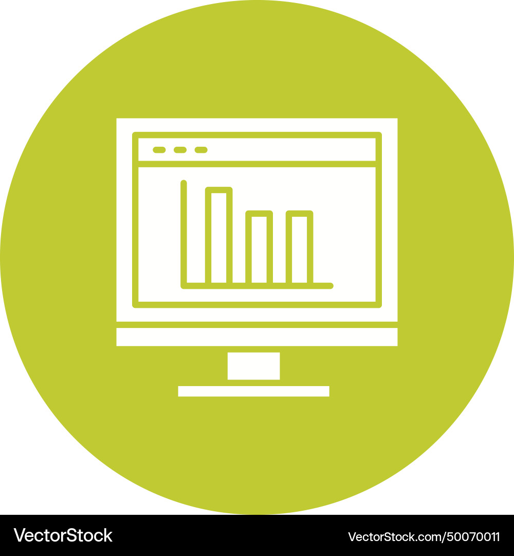 Web analysis icon image vector image
