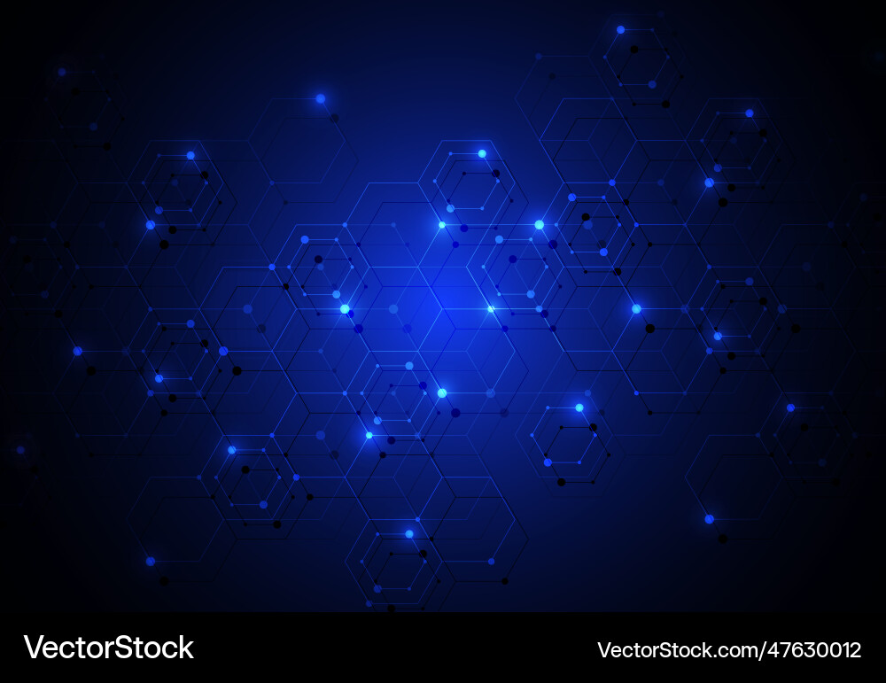 Abstract science template technology lines Abstract science template technology lines vector image