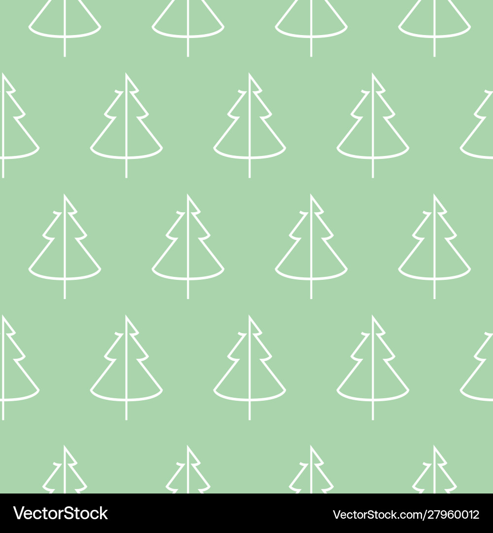 Christmas seamless pattern with tree Christmas seamless pattern with tree vector image