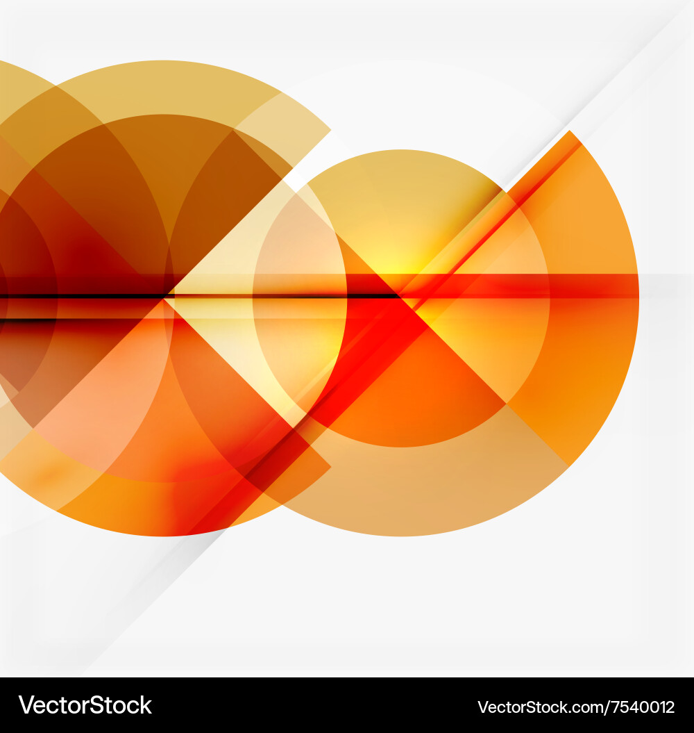 Geometric design abstract background - circles vector image