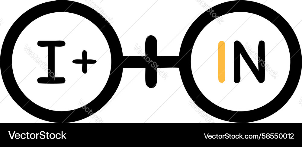 Input Output Connection Icon Vector Image