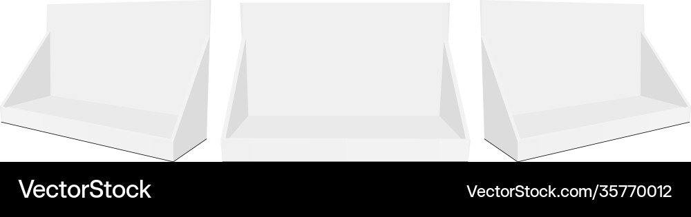 Isolated Toy Display Boxes Vector Image