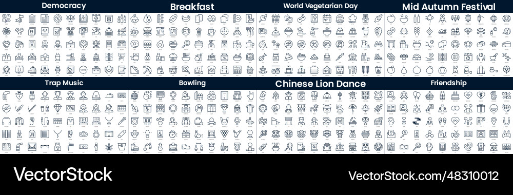 Linear style icons pack in this bundle include Linear style icons pack in this bundle include vector image