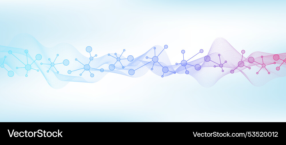 Molecular abstract structure background Molecular abstract structure background vector image