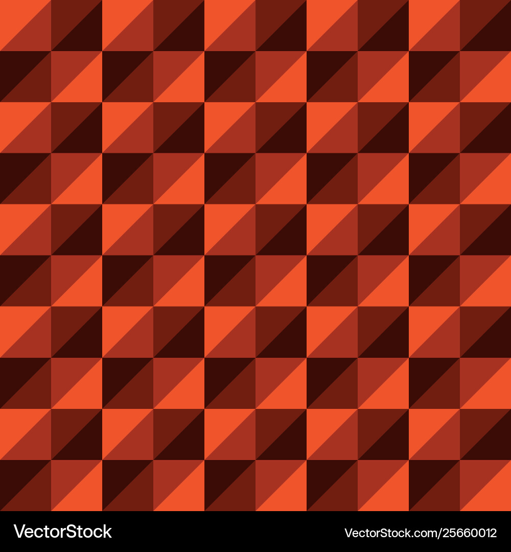 Pattern seamless polygon triangle red Pattern seamless polygon triangle red vector image