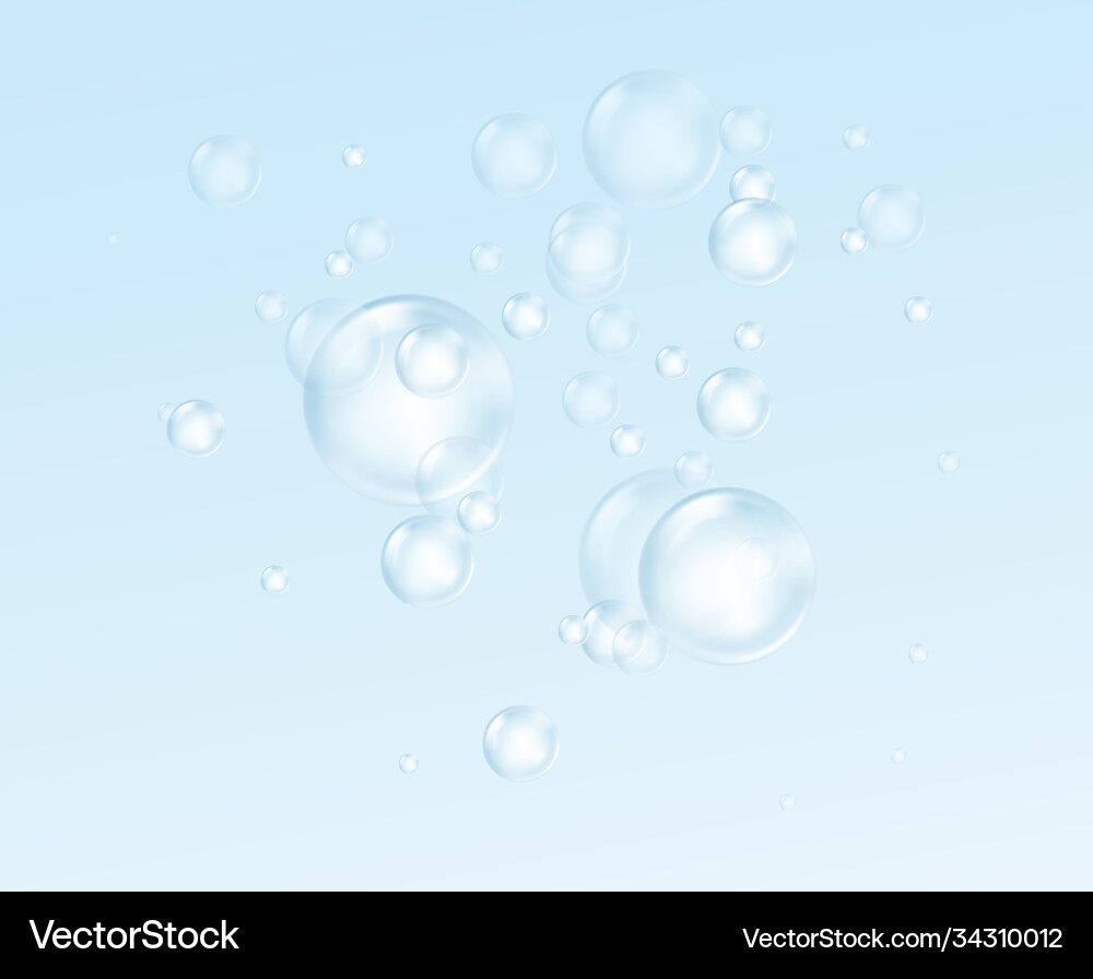 Realistic soap bubble isolated on transparent Realistic soap bubble isolated on transparent vector image