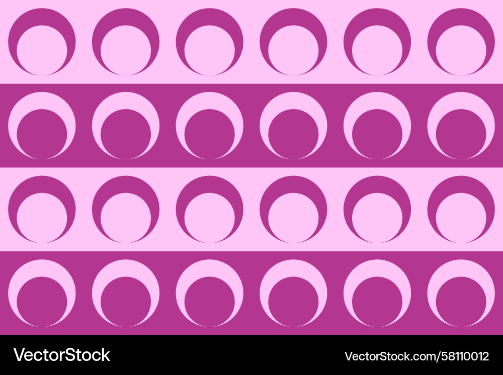 Red Circle Pattern Background Vector Image
