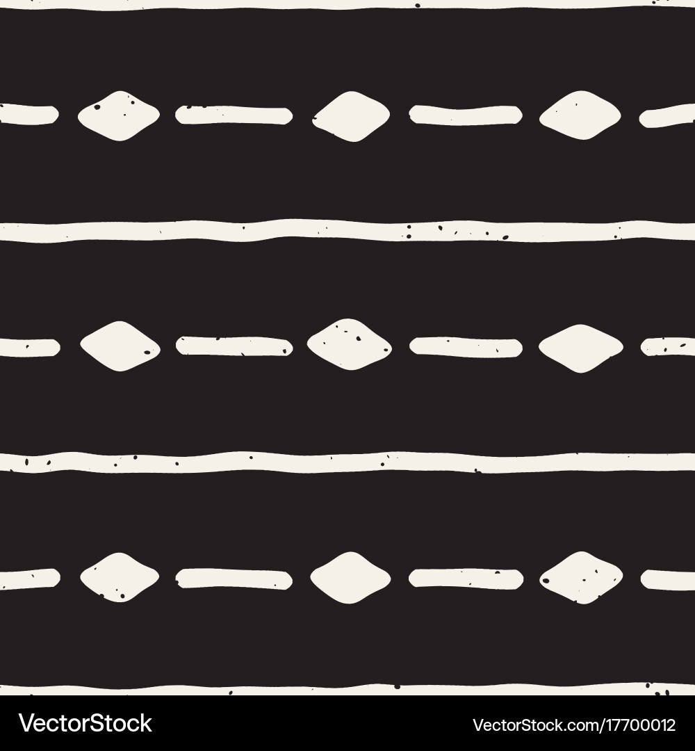 Seamless pattern with hand drawn lines abstract vector image