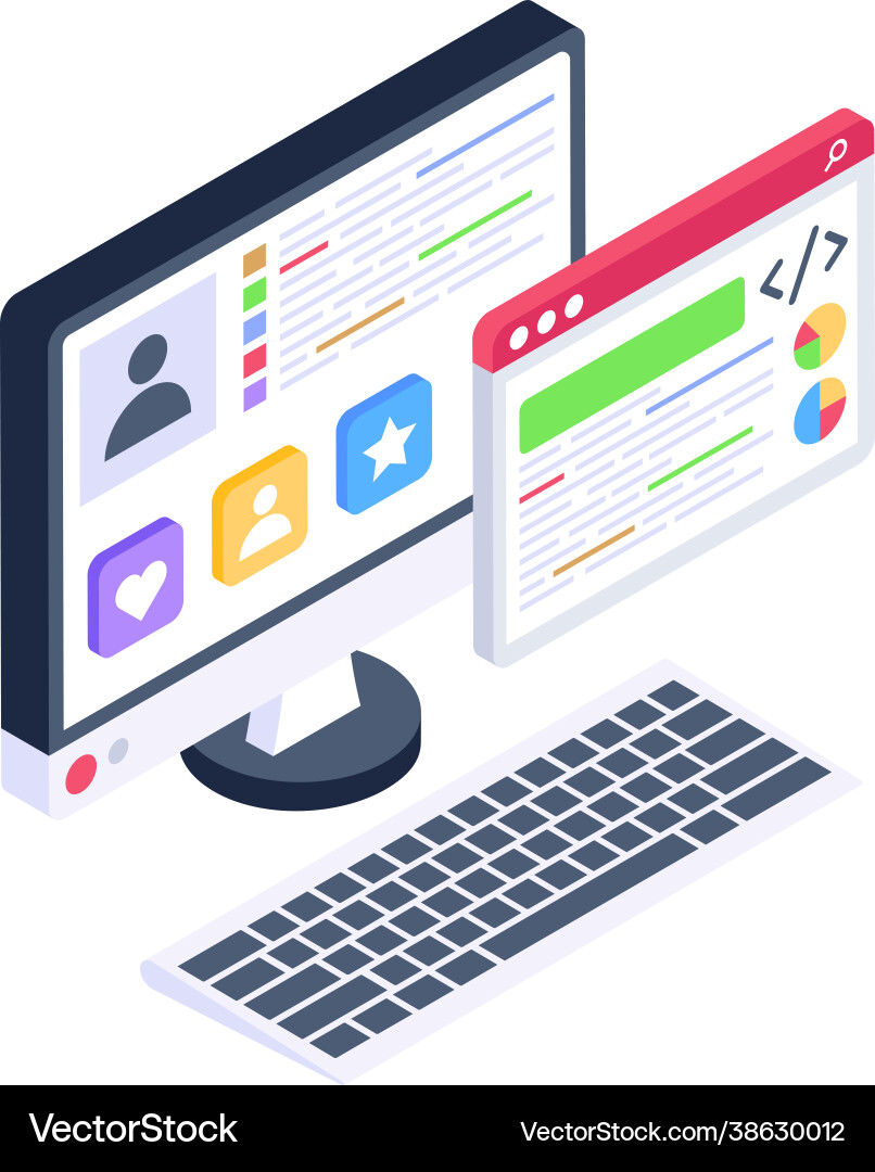 Web-Programmierung vektorbild