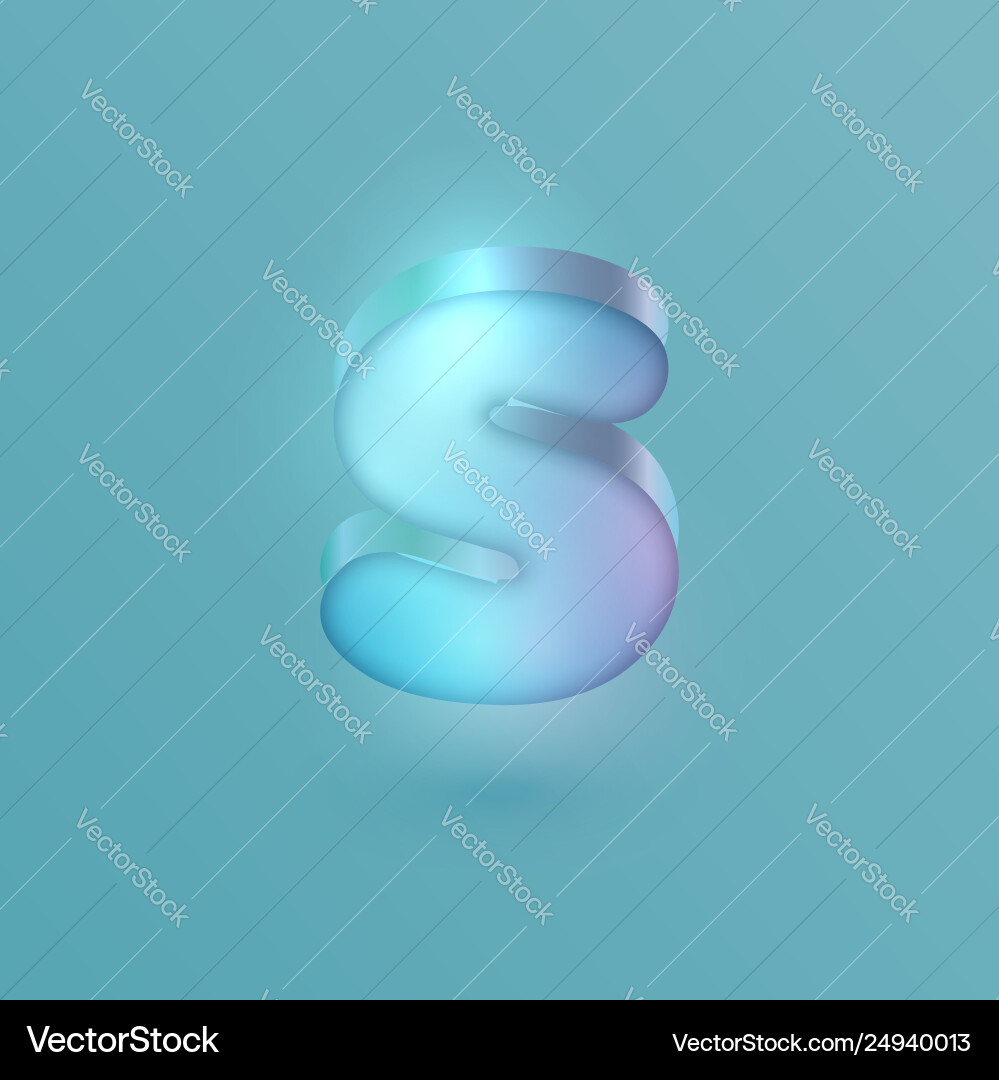 3d realistic neon character vector image