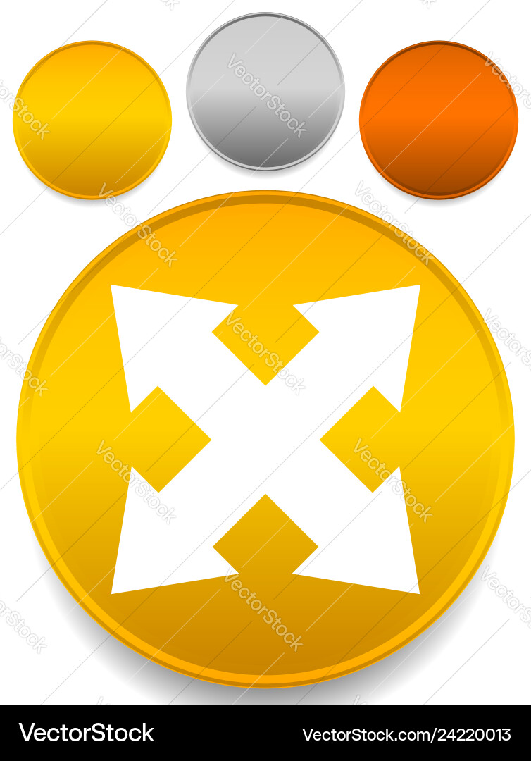 4-way arrow as expand resize adjustment alignment vector image