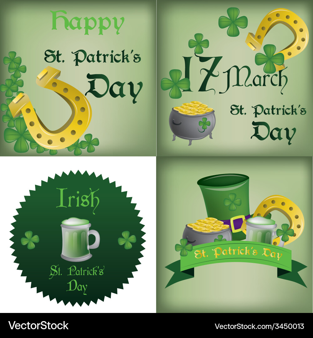 A set of different backgrounds and labels for patr vector image