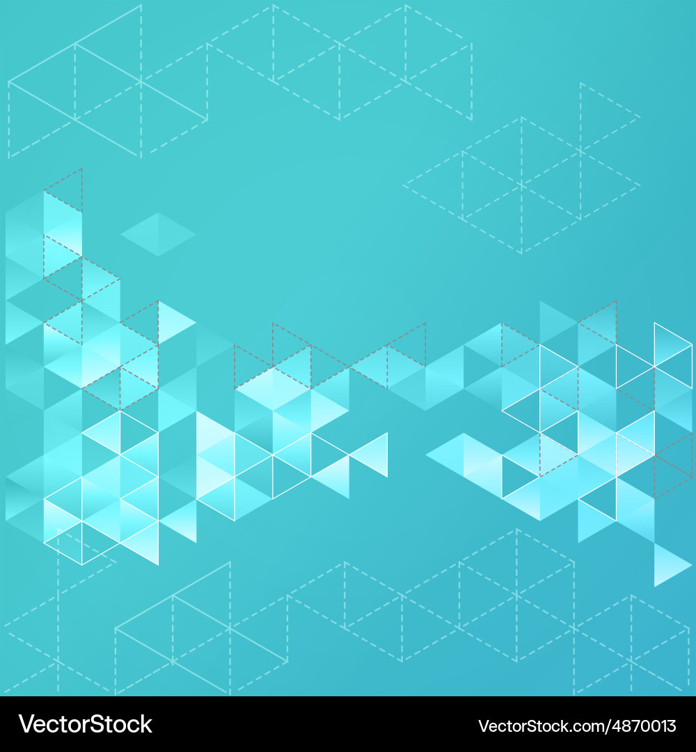 Abstract geometric background with triangle vector image
