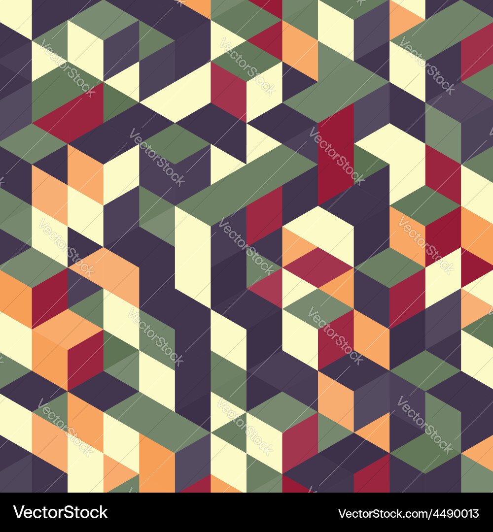 Abstract geometrical 3d colorful background Vector Image