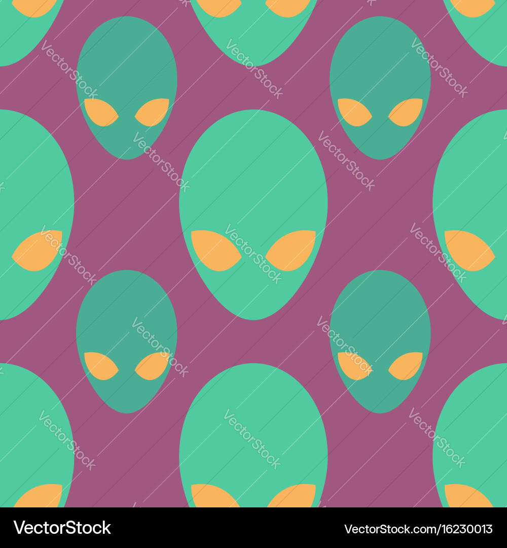 Alien seamless pattern space invaders background vector image