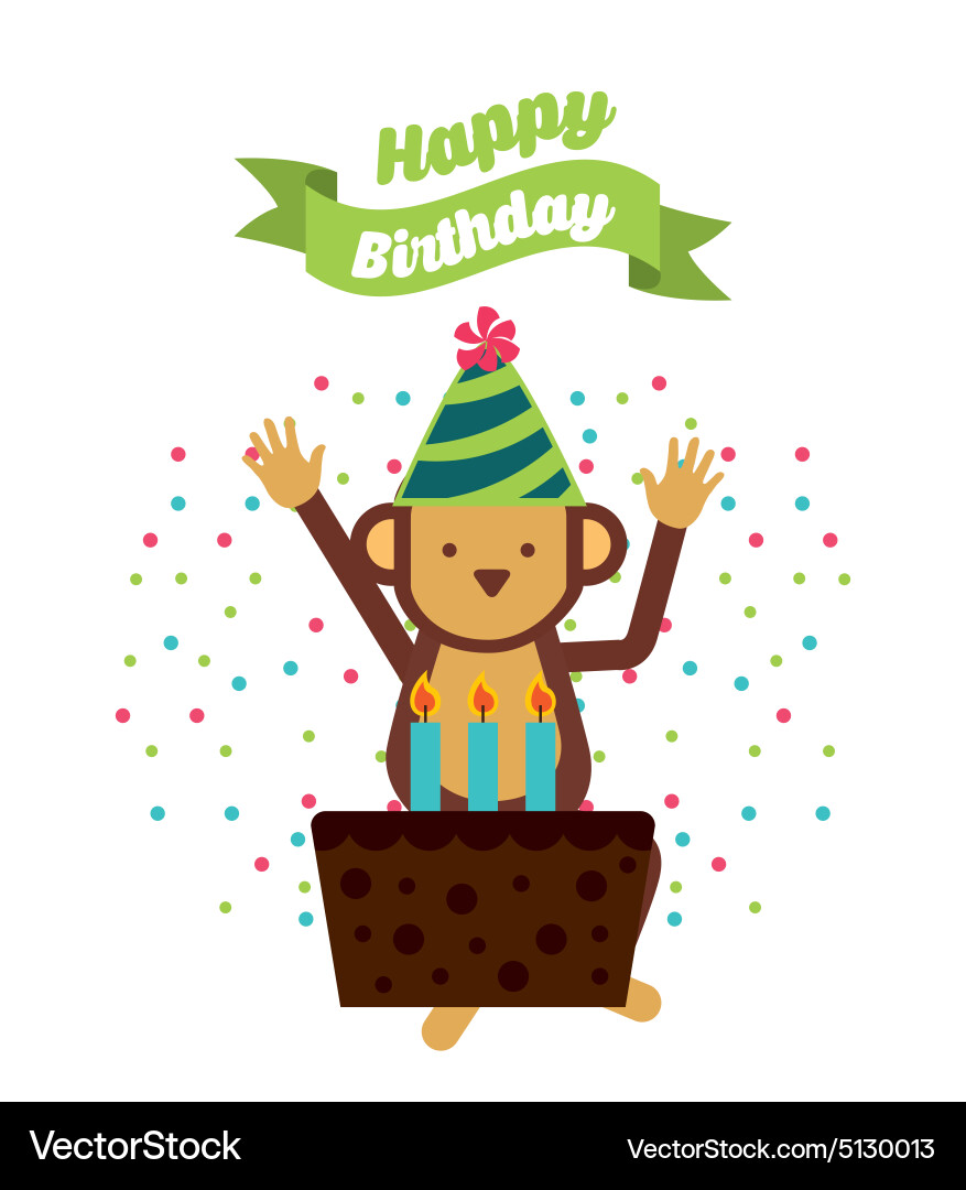 Birthday invitation Vector Image