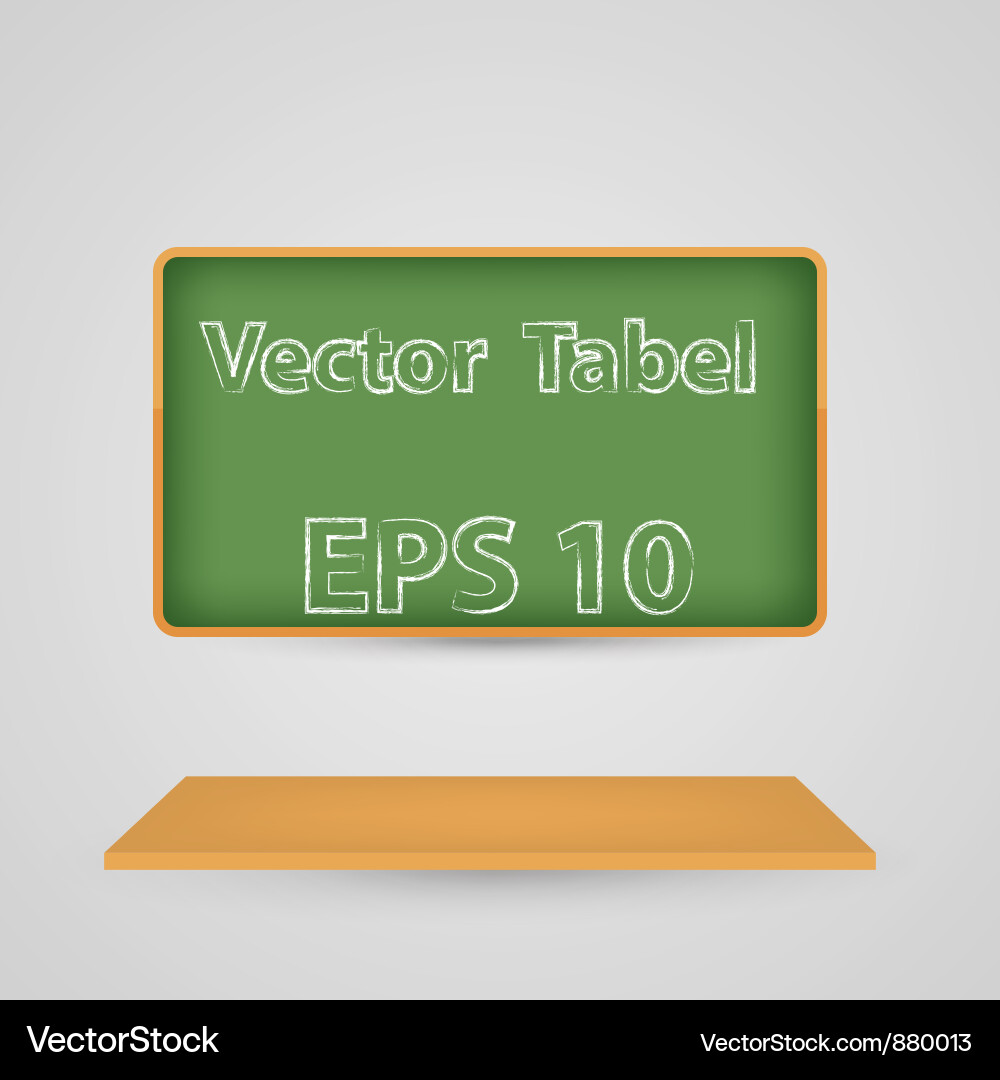 Class board with chalk background eps 10 Vector Image