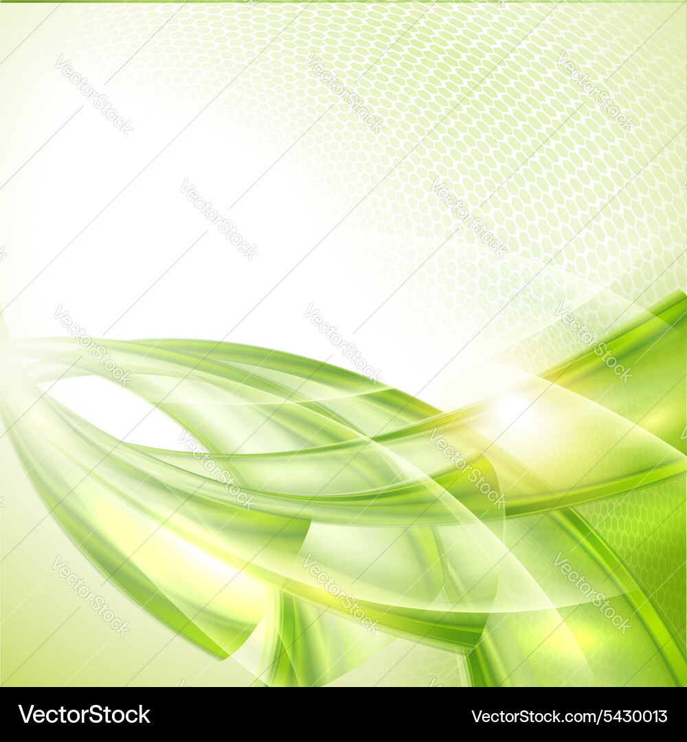 Dynamic Green Wave Texture vector image