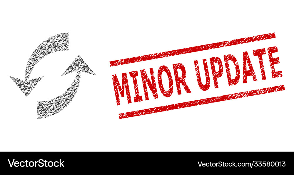 Exchange arrows recursive composition Exchange arrows recursive composition vector image