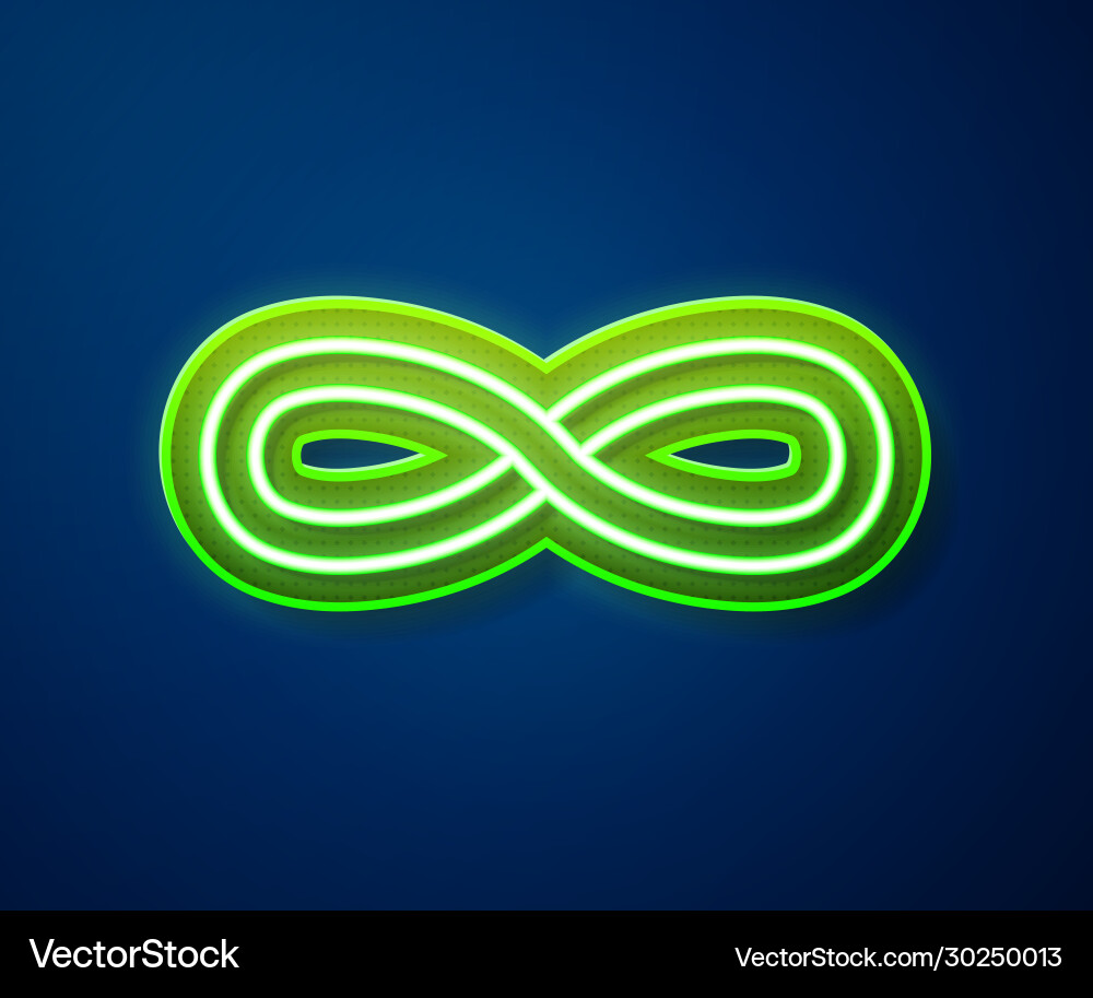 Glowing neon line function mathematical symbol Vector Image