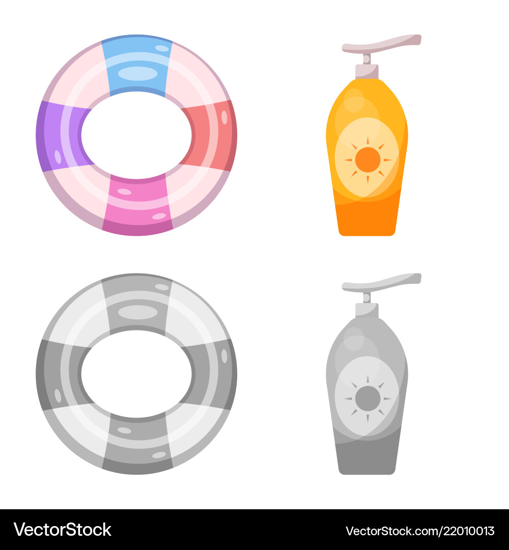 Isolated object of pool and swimming symbol Vector Image