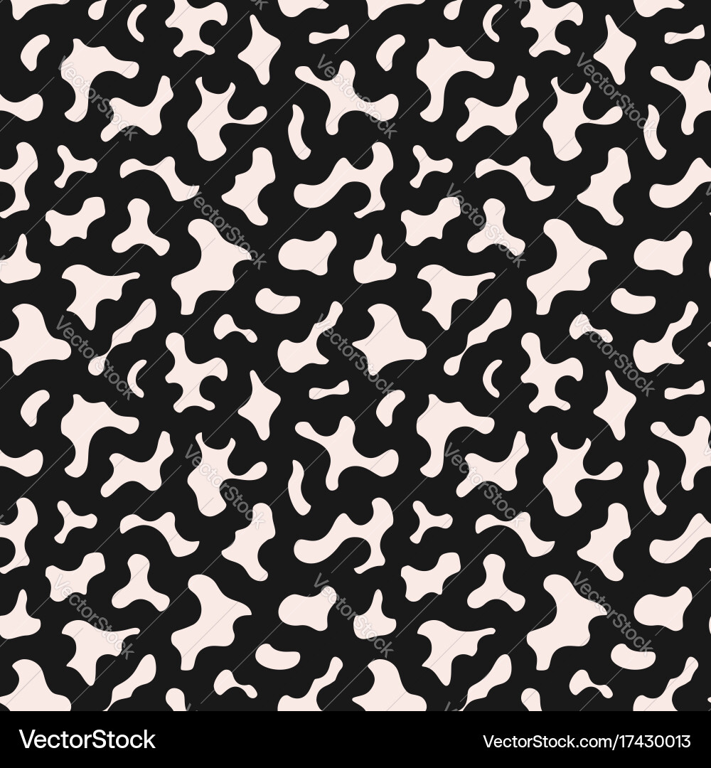 Seamless pattern with smooth abstract spots patche Vector Image