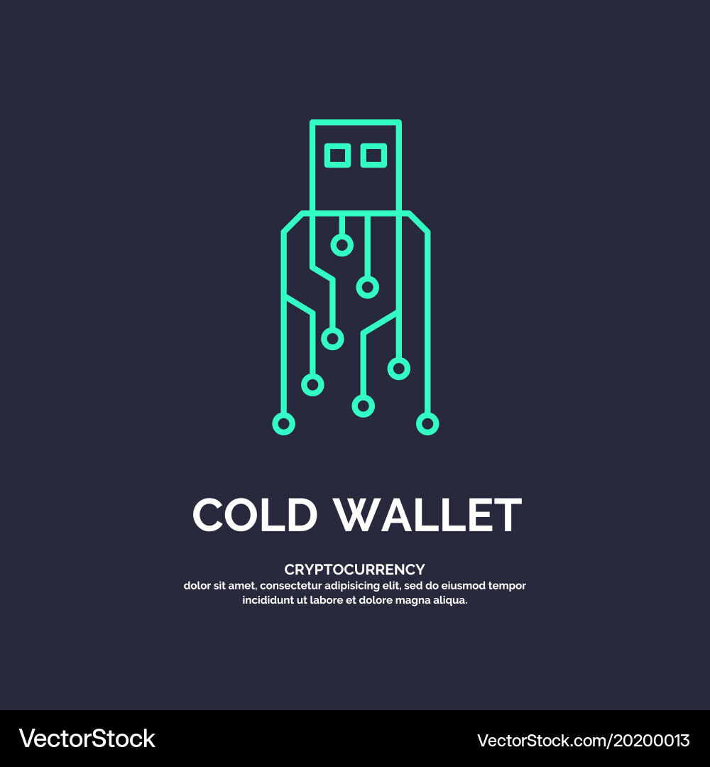 Secure Cold Wallet - Crypto Protection – Royalty-Free Vector | VectorStock