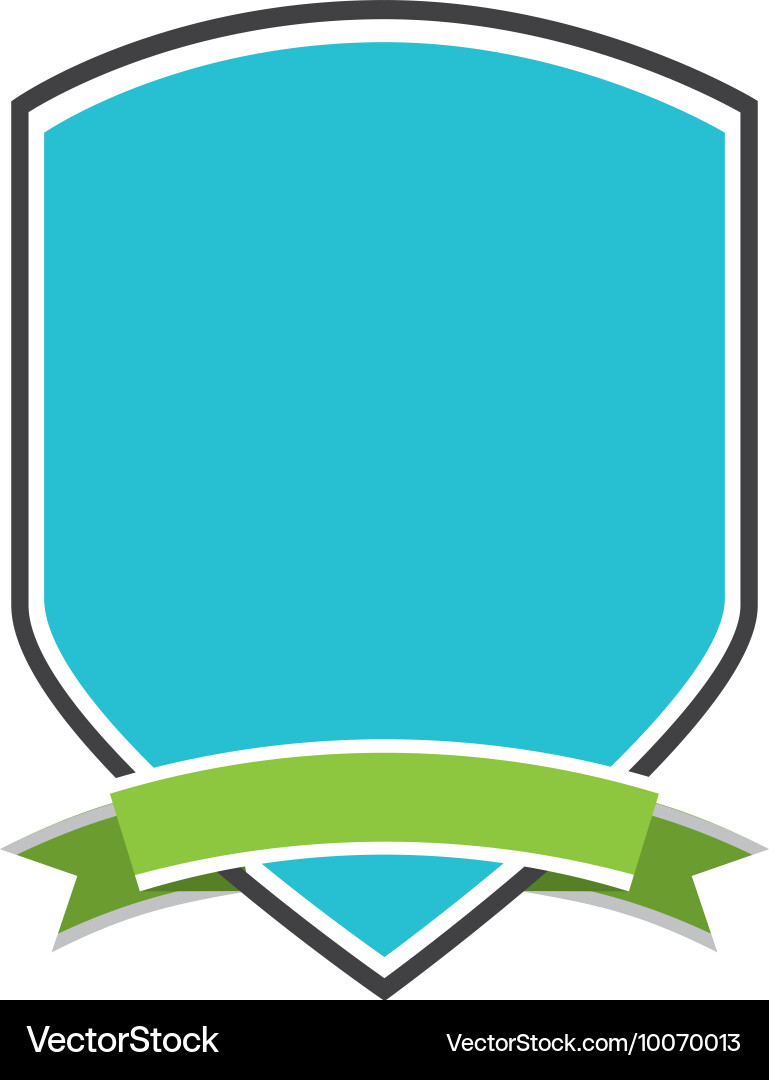 Shield seal frame icon Vector Image
