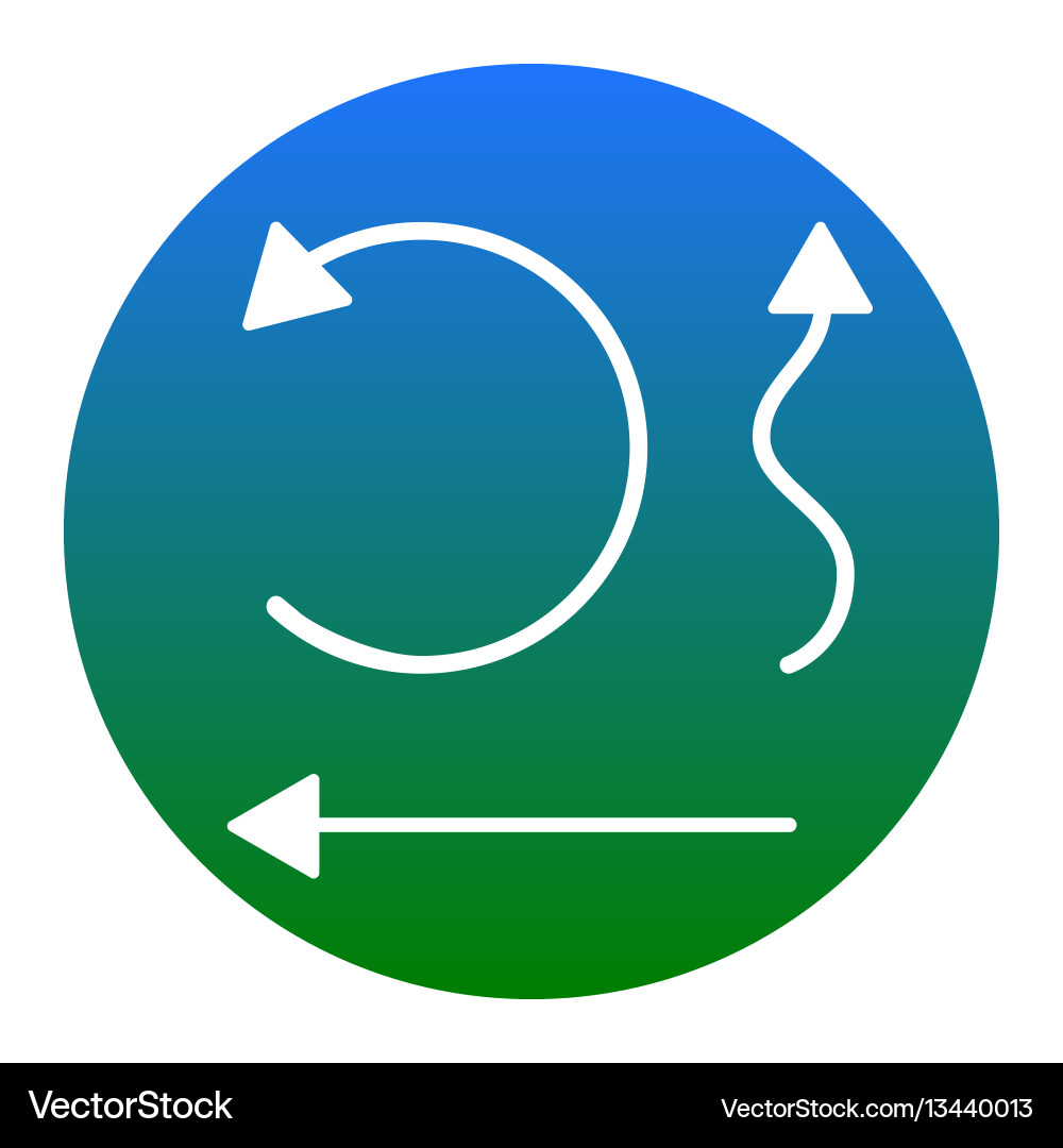 Simple set to interface arrows white icon vector image