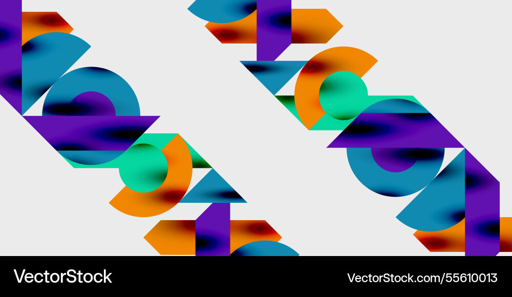 Vibrant abstract background circles with smooth Vector Image