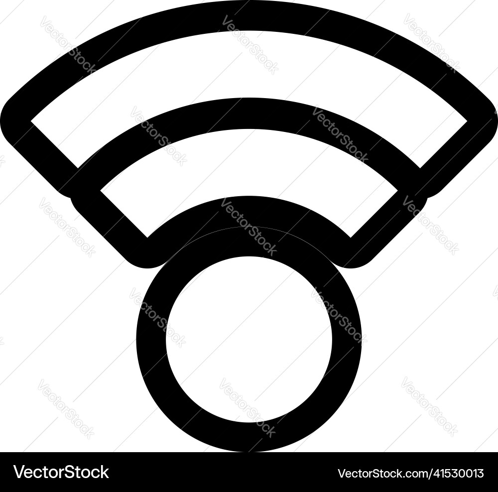 Wireless cordless signal internet wifi shape icon Wireless cordless signal internet wifi shape icon vector image