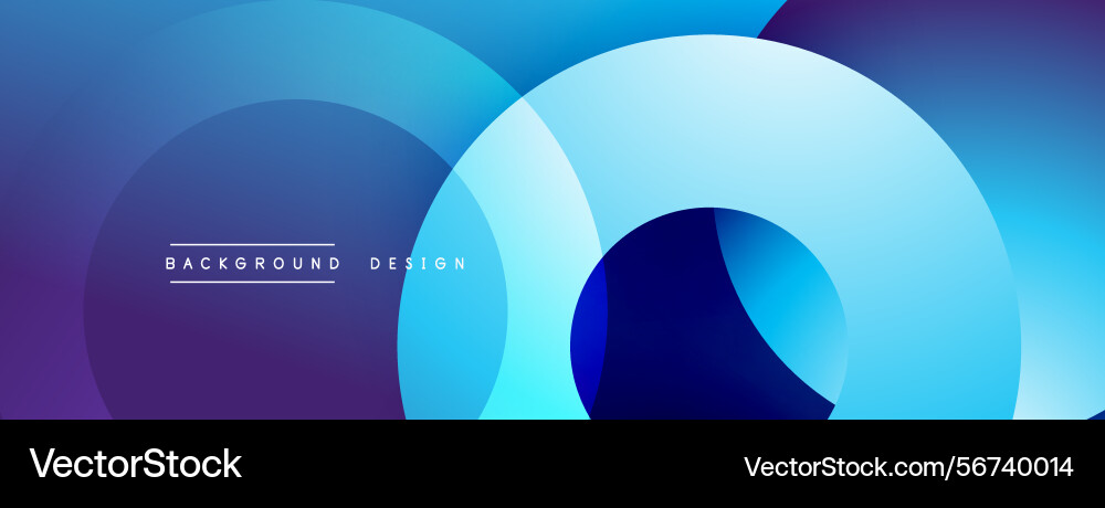 Abstract design features overlapping circles vector image