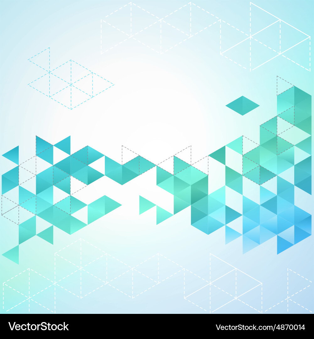Abstract geometric background with triangle vector image