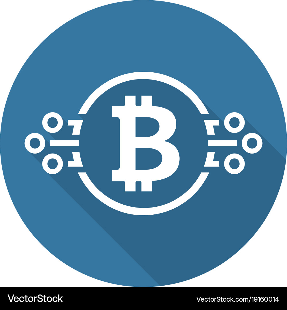 Bitcoin cryptocurrency icon – Royalty-Free Vector | VectorStock