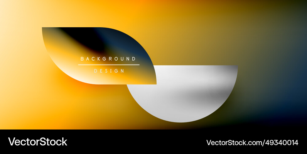 Circles and round shapes with gradients minimal Vector Image