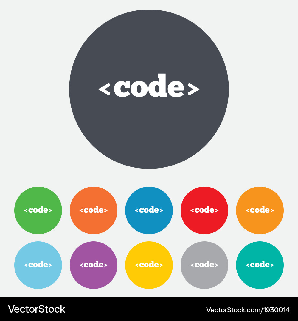 Codezeichen Symbol Programmiersprache Symbol vektorbild