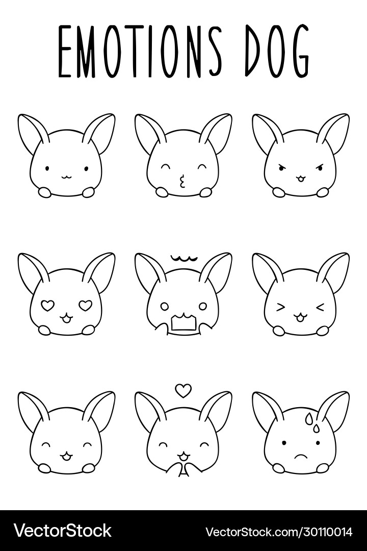 Coloring pages black and white cute hand drawn Vector Image