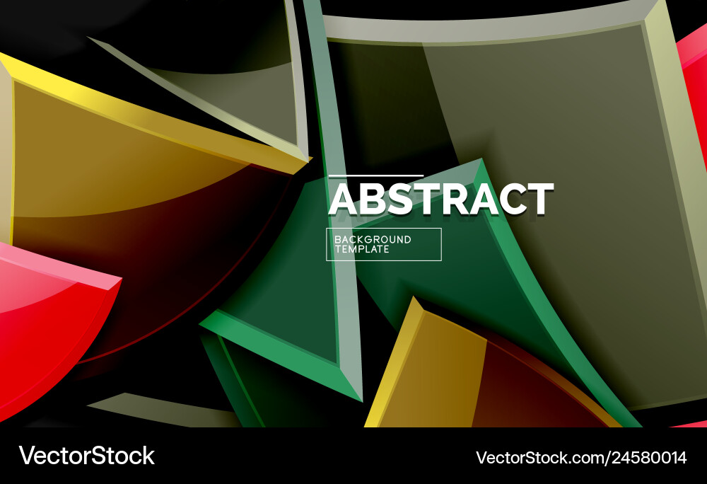 Glossy squares and triangles geometric backgrounds Glossy squares and triangles geometric backgrounds vector image